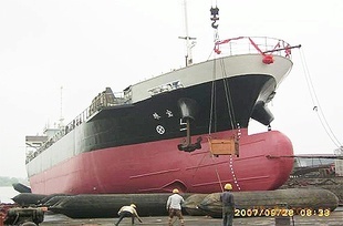 船舶專用上排下水橡膠氣囊,安全可靠、節約成本、操作簡單